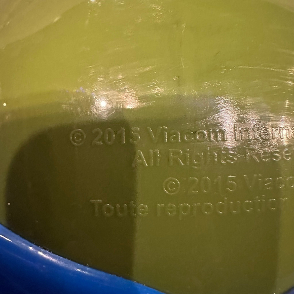 2015 Viacom Leonardo Teenage Mutant Ninja Turtles Easter Halloween Basket Bucket - Picture 5 of 6